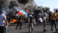 #فلسطين .. مسيرات ومظاهرات حاشدة على الحواجز ونقاط التماس في الضفة الغربية